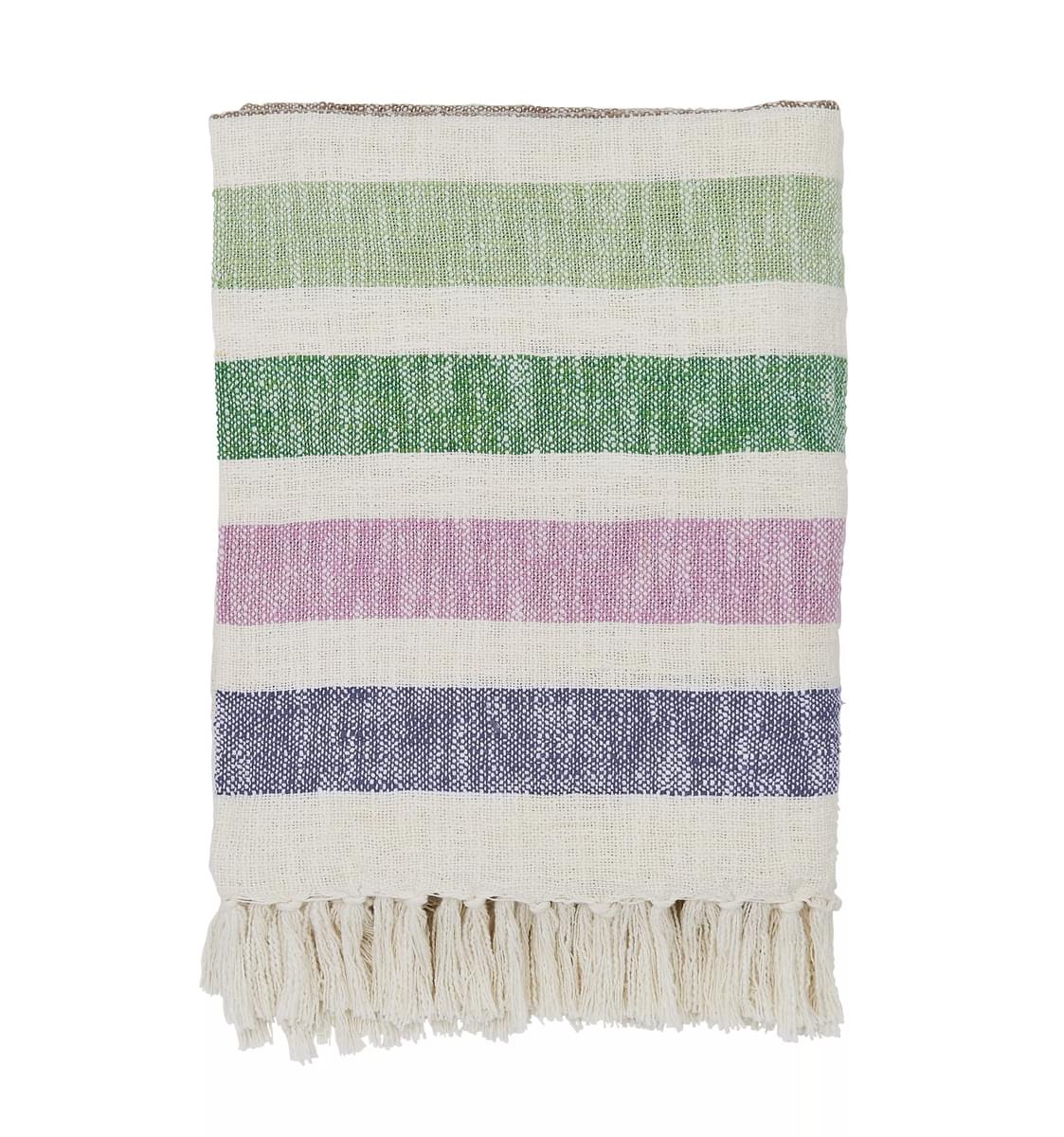 Beekeepers Cottage Stripe Throw By Joules In Multi